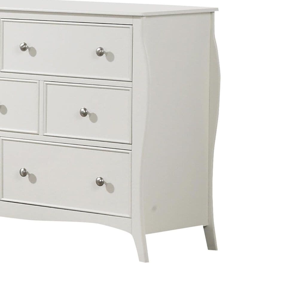 Pacific Landing Dominique 7 Drawer Dresser in White, , large