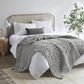Hampton Park Chenille Chunky Knit Throw in Grey, , large