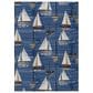 Dalyn Rug Company Harbor HA8 10" x 14" Navy Indoor/Outdoor Area Rug, , large