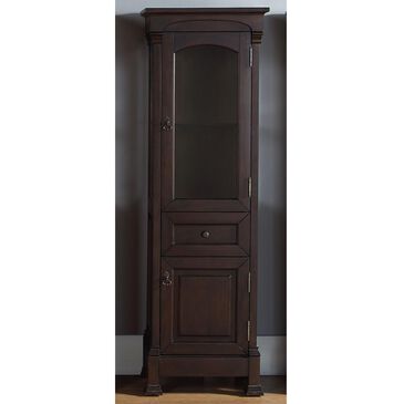 James Martin Brookfield Linen Cabinet in Burnished Mahogany, , large