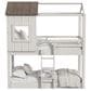 Eastern Shore Lodge Twin over Loft Bunk Bed in Cookies and Cream, , large