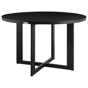Blue River Grand Round Patio Dining Table in Black - Table Only, , large