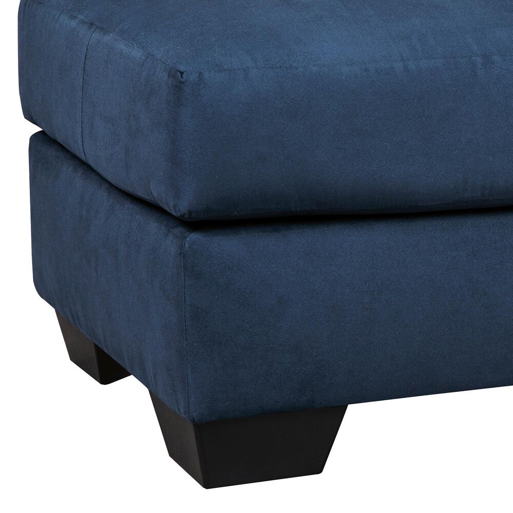 Signature Design by Ashley Darcy Ottoman in Blue, , large