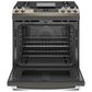 GE Appliances 30" Slide-In Front Control Convection Gas Range with No Preheat Air Fry in Slate, , large