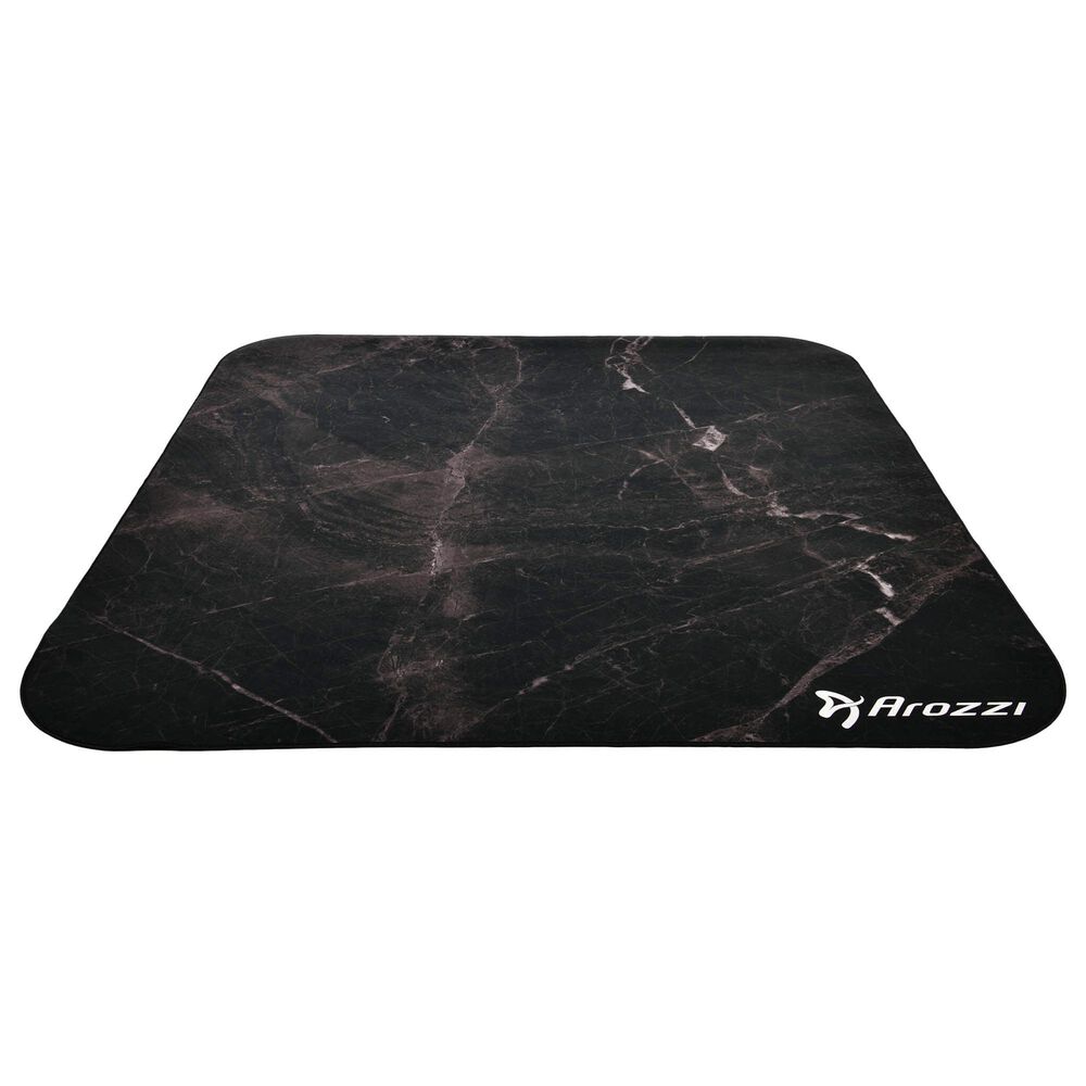 Arozzi Zona Quattro Microfiber Noise Dampening and Scratch Protection Anti-Slip Chair Mat in Black Marble, , large