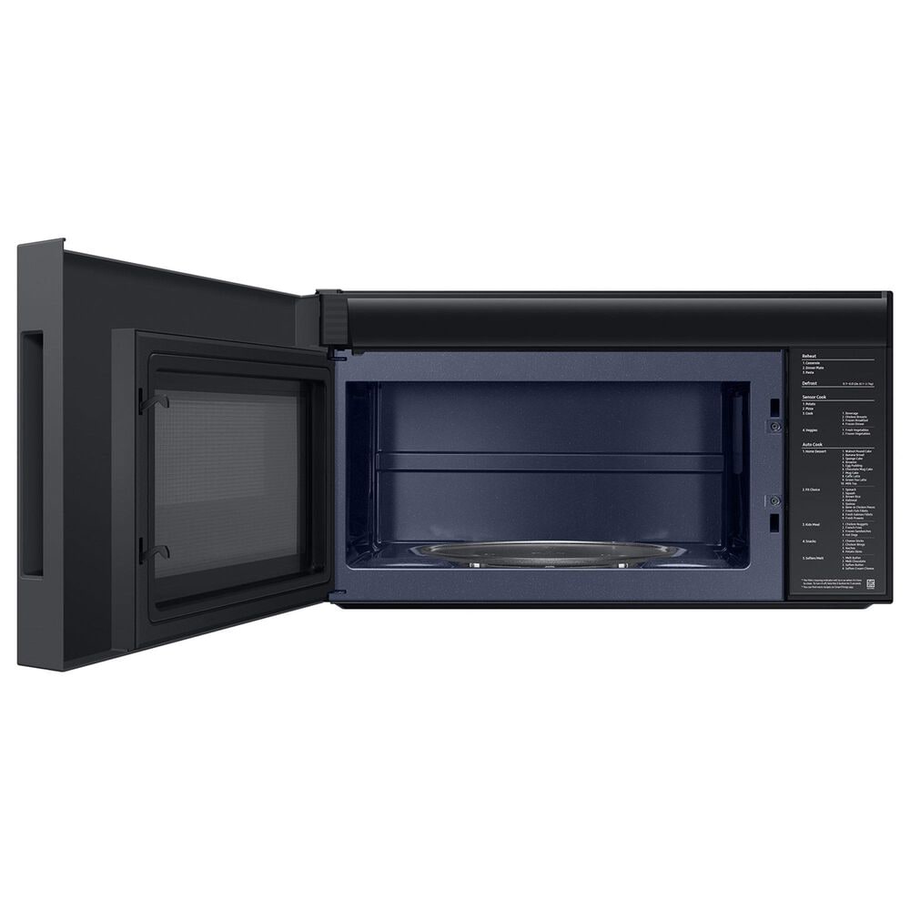 Samsung Bespoke 2.1 Cu. Ft. Smart Over-The-Range Microwave with Glass-Touch Controls and LCD Display in White Glass, , large