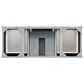 James Martin Brittany 60" Single Bathroom Vanity in Urban Gray with 3 cm Ethereal Noctis Quartz Top and Rectangle Sink, , large