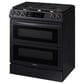 Samsung 6.3 Cu. Ft. Slide-In Dual Fuel Range with Smart Dial in Black Stainless Steel, , large