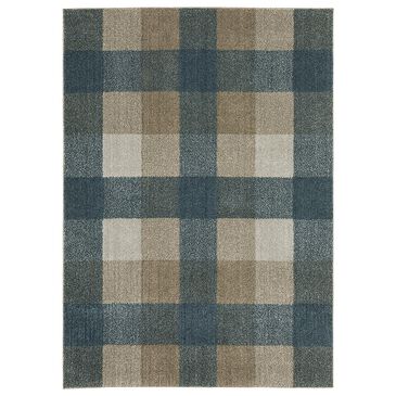 Oriental Weavers Alton Flanel 3"3" x 5" Blue and Beige Area Rug, , large