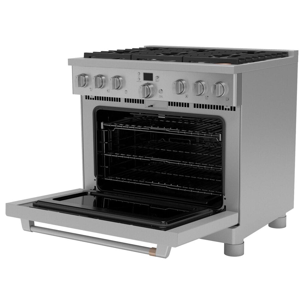 Cafe 6.2 Cu. Ft. Freestanding Natural Gas Range in Stainless Steel and Brushed Stainless, , large