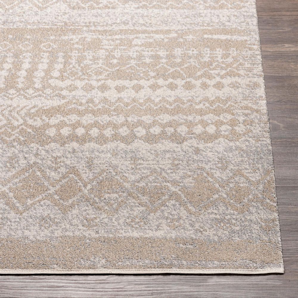 Surya Lavadora 2&#39;7&quot; x 7&#39;3&quot; Light Gray, Light Beige and Cream Runner, , large