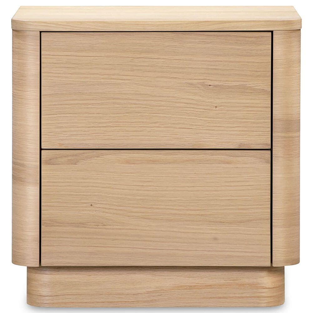 Moe&#39;s Home Collection Round Off 2-Drawer Nightstand in Natural, , large