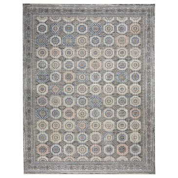 Nourison Starry Nights STN09 10" x 13" Grey and Navy Area Rug, , large