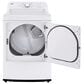 LG 7.3 Cu. Ft. Smart Gas Dryer with Sensor Dry in White, , large