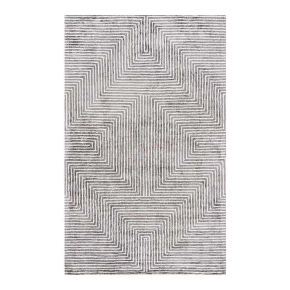 Surya Quartz QTZ-5000 3" x 5" Gray/Charcoal Area Rug, , large