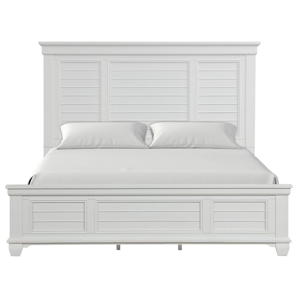 New Heritage Design Jamestown 3-Piece Queen Bedroom Set in White Brushed, , large