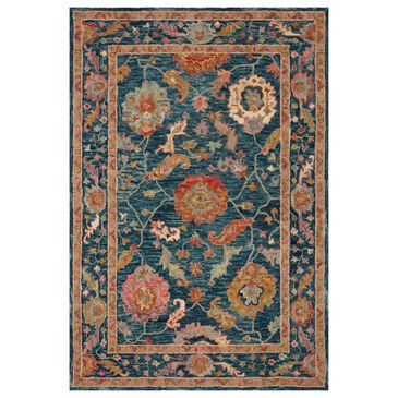 Loloi Padma 2" x 5" Marine and Multicolor Runner, , large