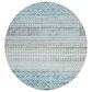 Surya Lavadora LVR2334 6"7" Round Ink Blue, Black, Light Beige and Light Gray Area Rug, , large