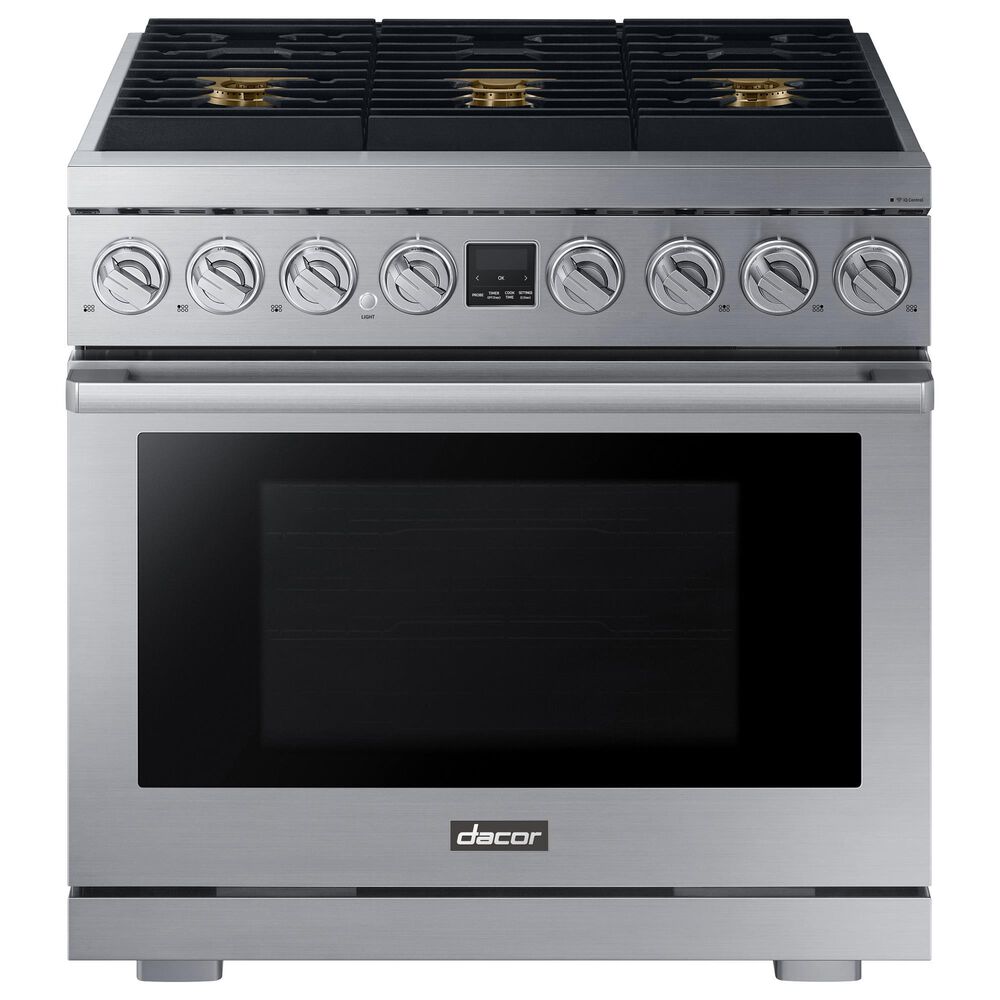 Dacor 36" Professional Gas Range in Silver Stainless Steel, , large