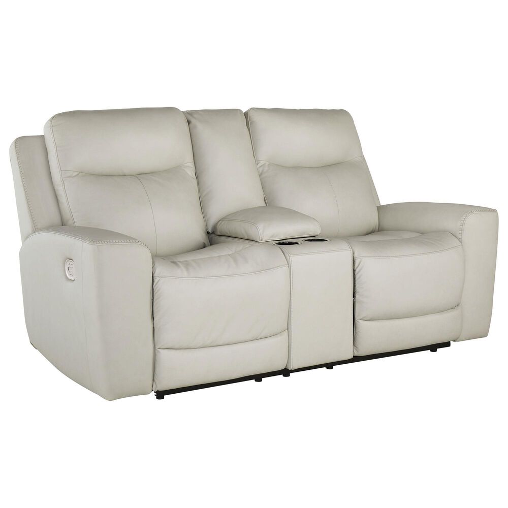 Signature Design by Ashley Mindanao Power Reclining Loveseat in Coconut, , large