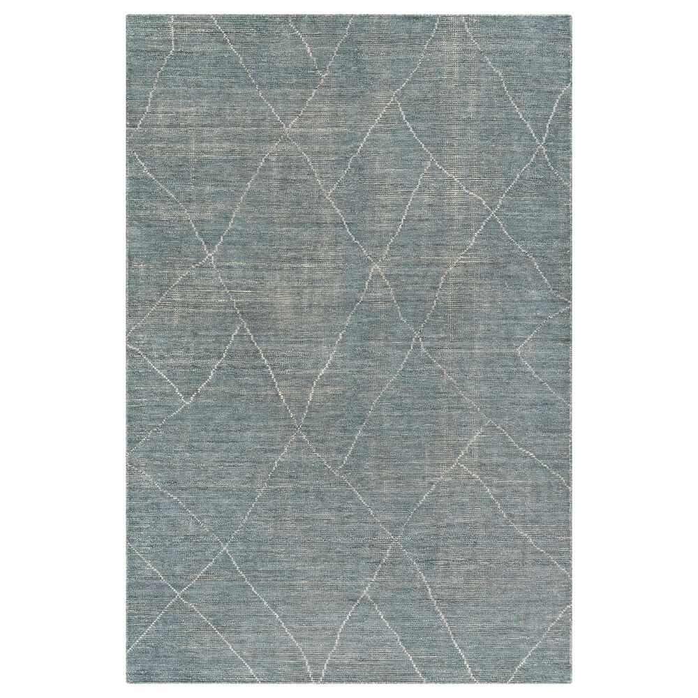 Surya Nalan 6" x 9" Medium Gray and White Area Rug, , large