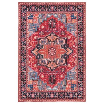 Safavieh Serapi 4" x 6" Red and Blue Area Rug, , large