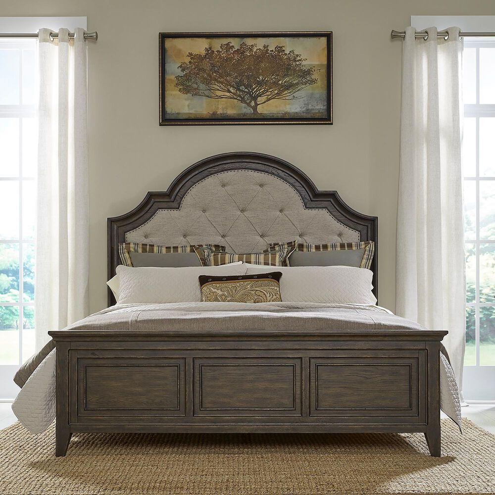 Belle Furnishings Paradise Valley 3-Piece King Bedroom Set in Saddle Brown, , large