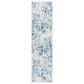 Safavieh Aston 2" x 8" Ivory and Blue Runner, , large