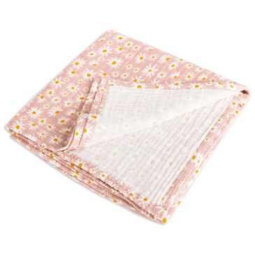 New Haus Daisy Muslin Swaddle in Pink, , large