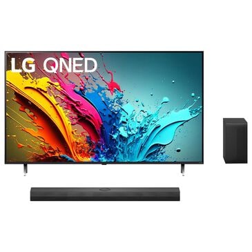 LG 86" Class QNED 4K LED - Smart TV with 3.1.1 Channel Sound Bar and Wireless Subwoofer in Black, , large