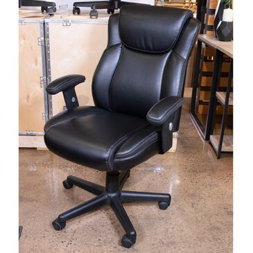 Signature Design by Ashley Corbindale Swivel Desk Chair in Black, , large