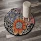 L&R Resources Sinuous Spring Blossoms 6" Scalloped Multicolor Area Rug, , large