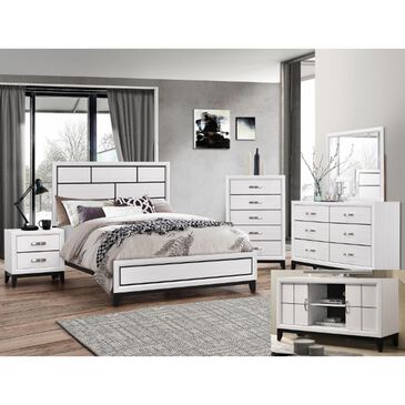 Claremont Akerson 3 Piece Queen Bedroom Set in White, , large