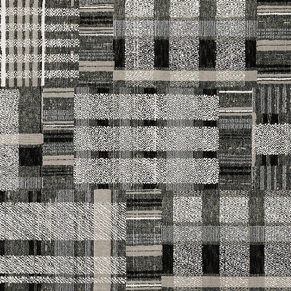 Oriental Weavers Atlas Geometric 752C0 5&#39;3&quot; x 7&#39;3&quot; Black and Gray Area Rug, , large