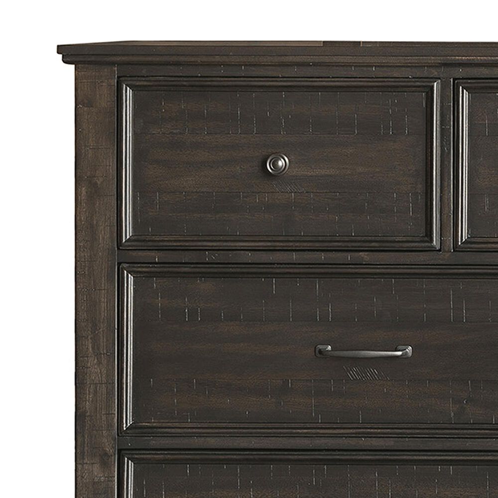 New Heritage Design Stafford County 7-Drawer Dresser and Mirror in Walnut, , large