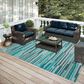 Dalyn Rug Company Sedona Striped 10" x 14" Poolside Indoor/Outdoor Area Performance Rug, , large