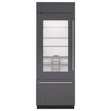 Sub-Zero 30" Classic Over-and-Under Refrigerator/Freezer with Glass Door - Panel Ready, , large