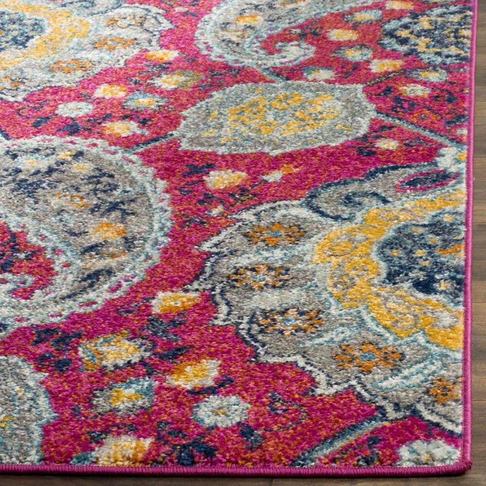 Safavieh Madison MAD600A-5 5&#39;1&quot; x 7&#39;6&quot; Fuchsia/Gold Area Rug, , large