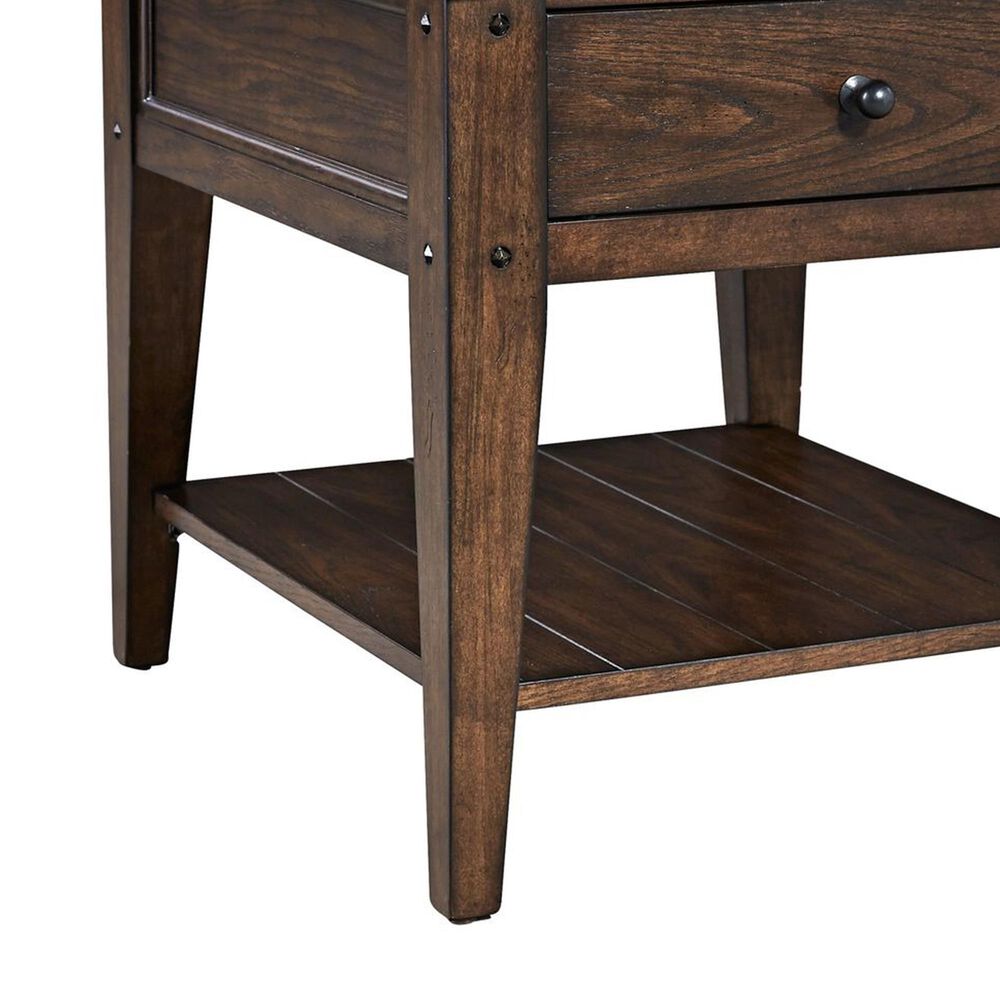 Belle Furnishings End Table in Rustic Brown, , large