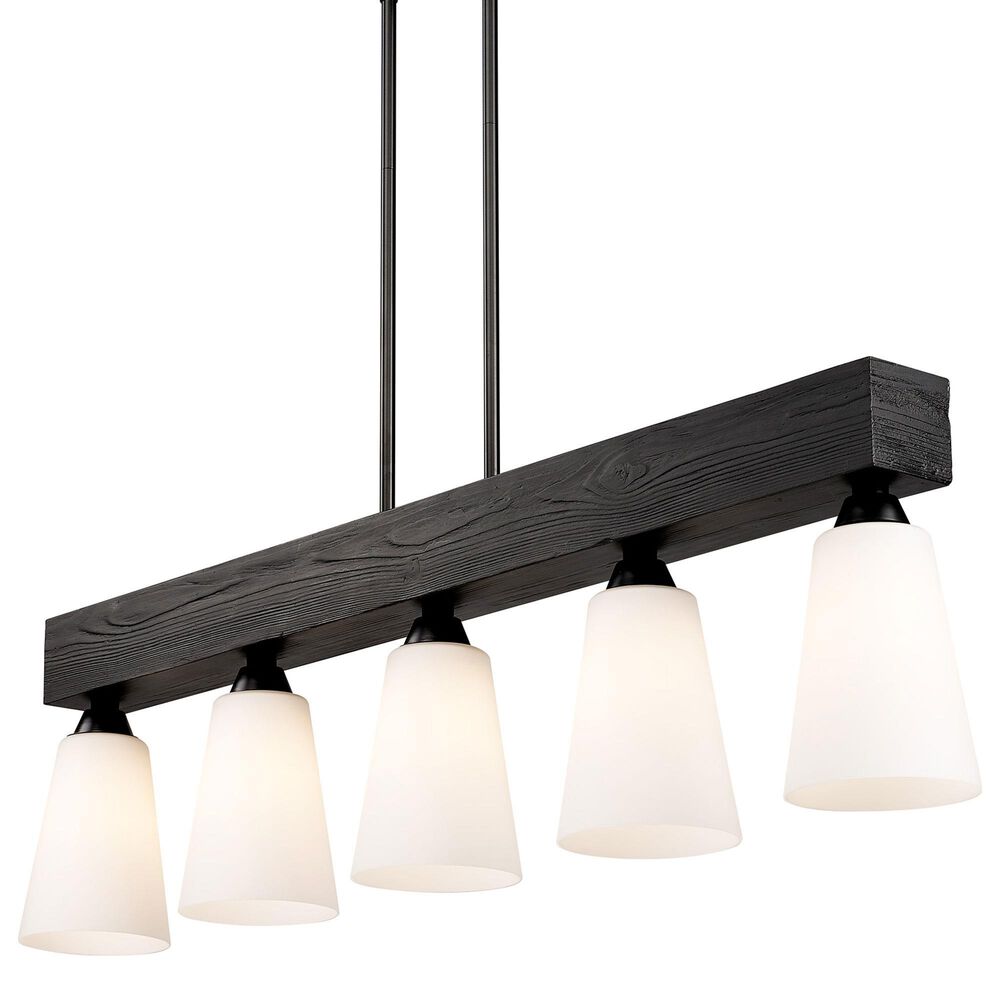 Golden Lighting Neela 5-Light Linear Pendant in Matte Black, , large