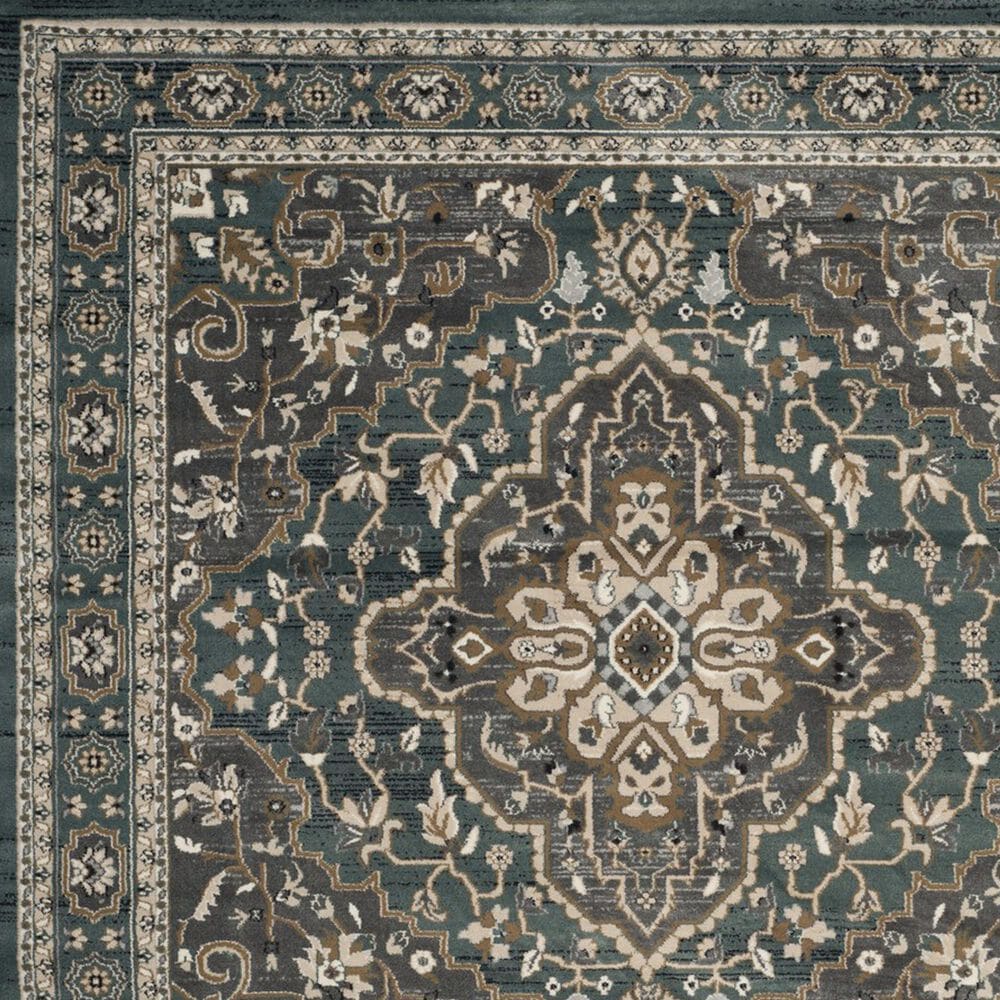 Safavieh Lyndhurst 2&#39;3&quot; x 12&#39; Teal and Grey Runner, , large