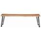 Pacific Landing Murphy Dining Bench in Natural Acacia and Gunmetal, , large