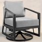 Blue River Aileen Patio Swivel Lounge Chair in Dark Grey, , large