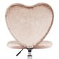 Impressions Vanity Heart Swivel Vanity Chair with Pink Cushion in Matte Silver, , large