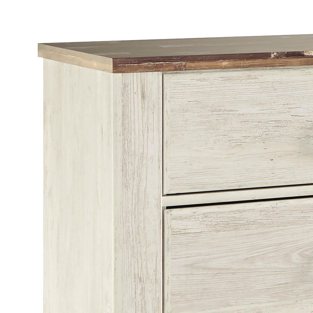 Signature Design By Ashley Willowton 6 Drawer Dresser In White Washed Finish Nebraska