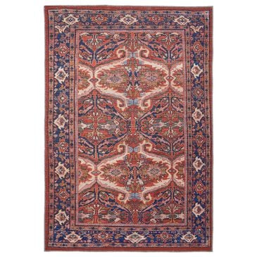 Feizy Rugs Rawlins 39HMF 5"3" x 7"6" Red and Navy Area Rug, , large