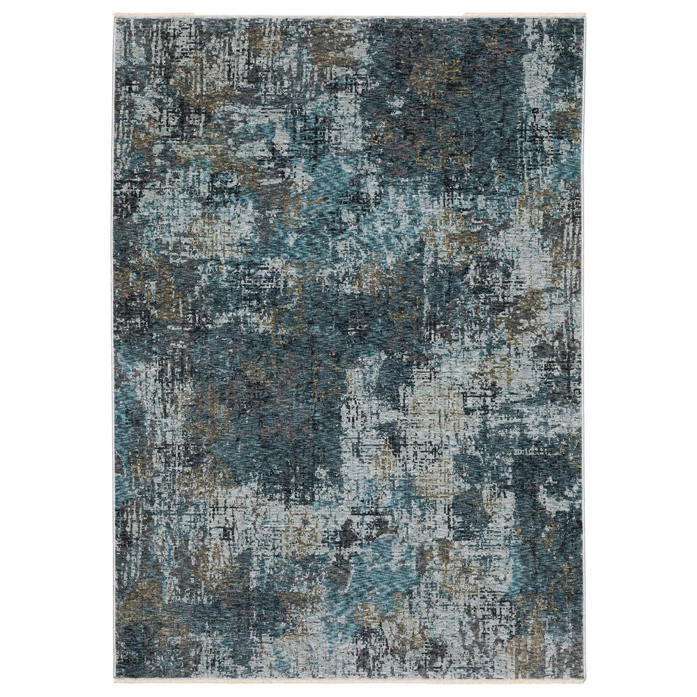 Oriental Weavers Hayden 7"10" x 10"10" Blue and Grey Area Rug, , large