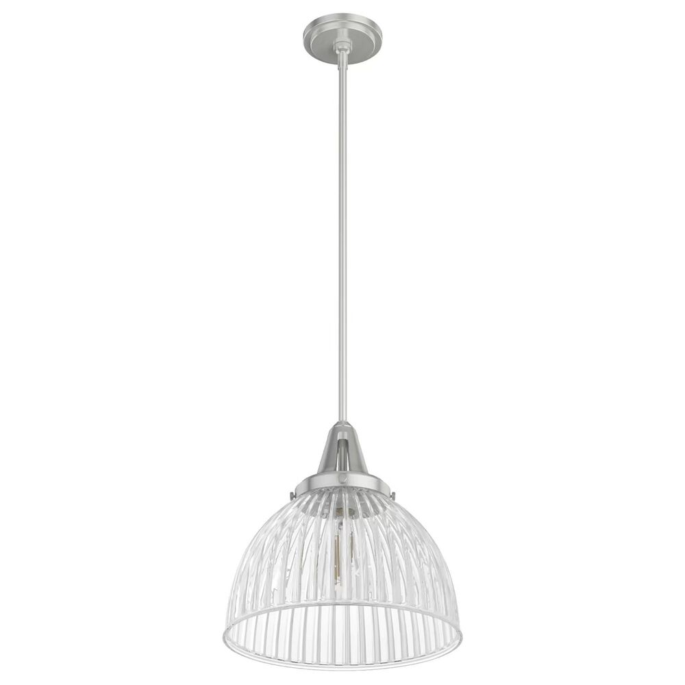 Hunter Cypress Grove 13&quot; 1-Light Pendant in Brushed Nickel, , large