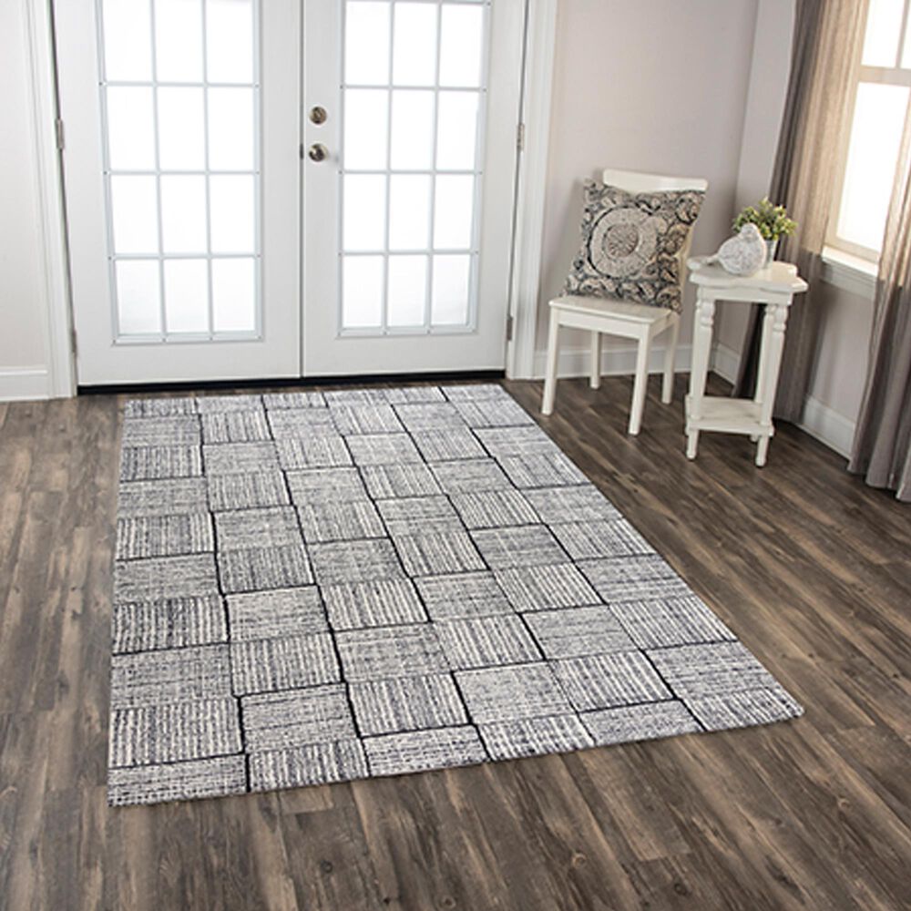 RIZZY Taylor TAY863 5&#39; x 7&#39;6&quot; Charcoal Area Rug, , large