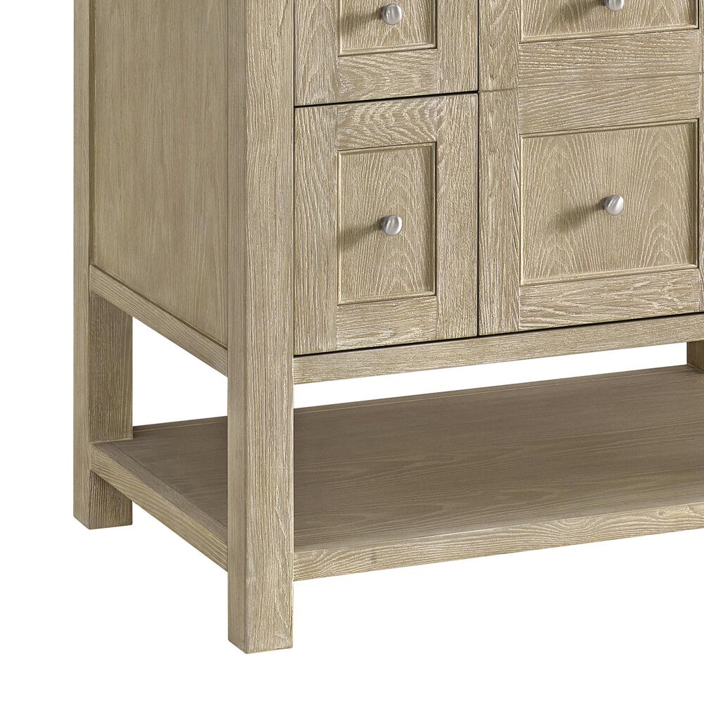 James Martin Breckenridge 36&quot; Single Vanity in Whitewashed Oak with 3 cm Arctic Fall Solid Surface Top, , large